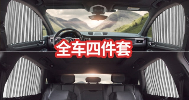 4pcs Magnetic UV Curtain For cars
