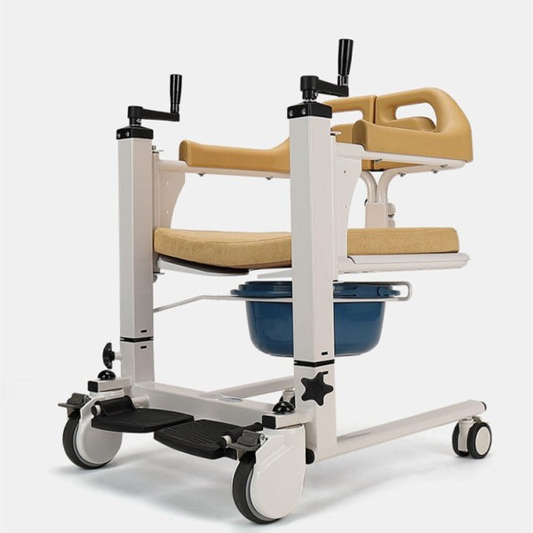 commode chair seat + toilet bath wheelchair for elderly