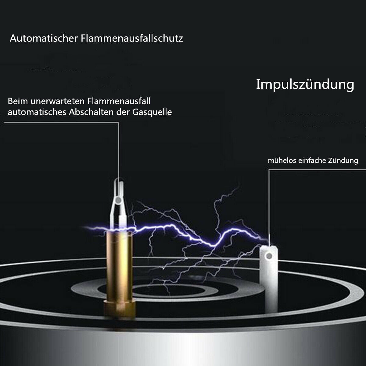 28"Gas Cooktop 2 Burner Gas Hob