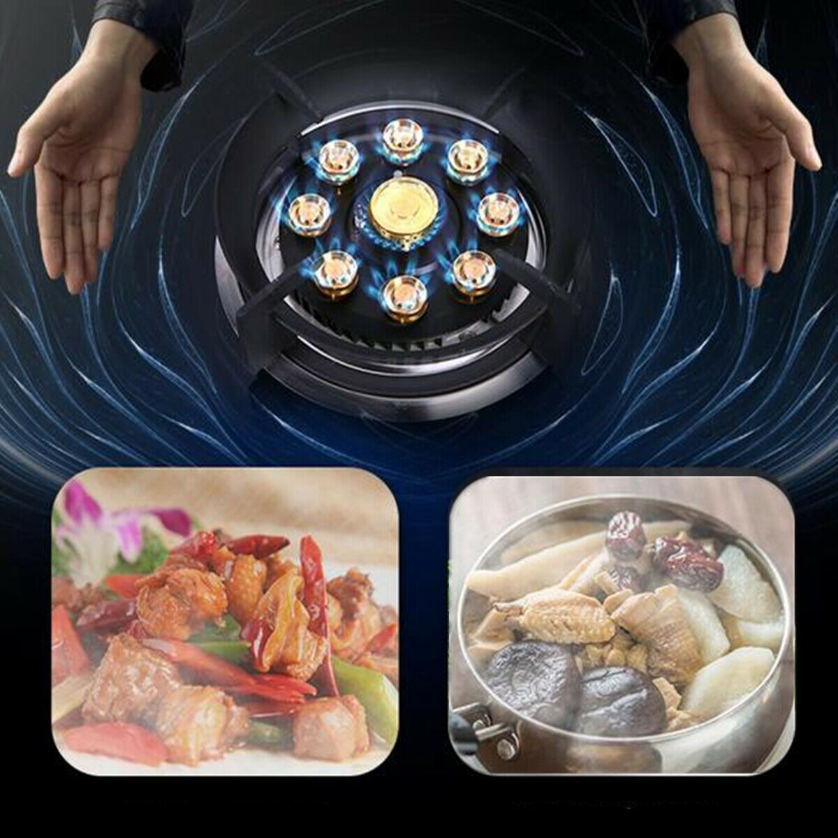 28"Gas Cooktop 2 Burner Gas Hob